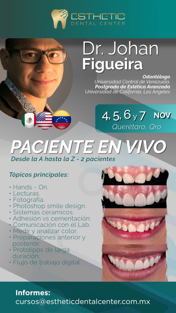 Paciente en vivo – 4, 5, 6, y 7 de noviembre