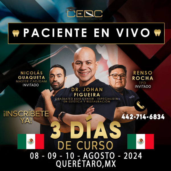 Paciente en vivo – 8, 9 y 10 de Agosto