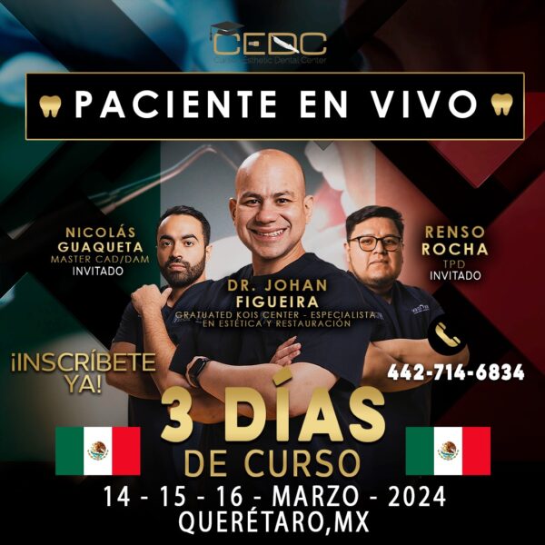 Paciente en vivo – 14, 15 y 16 de Marzo