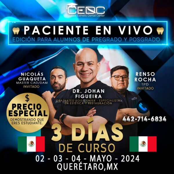 Paciente en vivo – 2, 3 y 4 de mayo